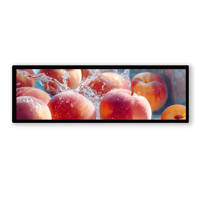 35,5 Inch LCD Bar Tampilan Layar pindho pasuryan