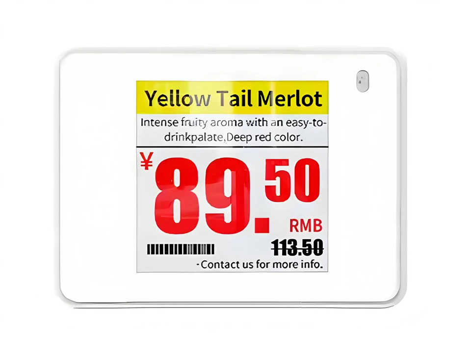 1.54 Inch Four Warna Elektronik Price Tag