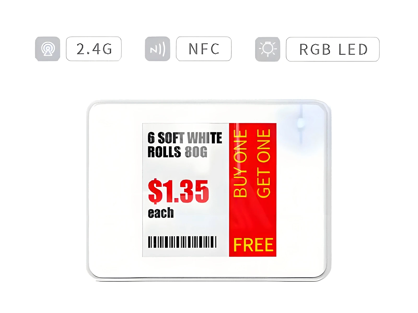 1.54 inch Four Color Electronic price Tag 1.54 inch Four Color Electronic price Tag