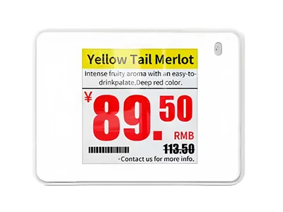 1.54 Inch Four Warna Elektronik Price Tag